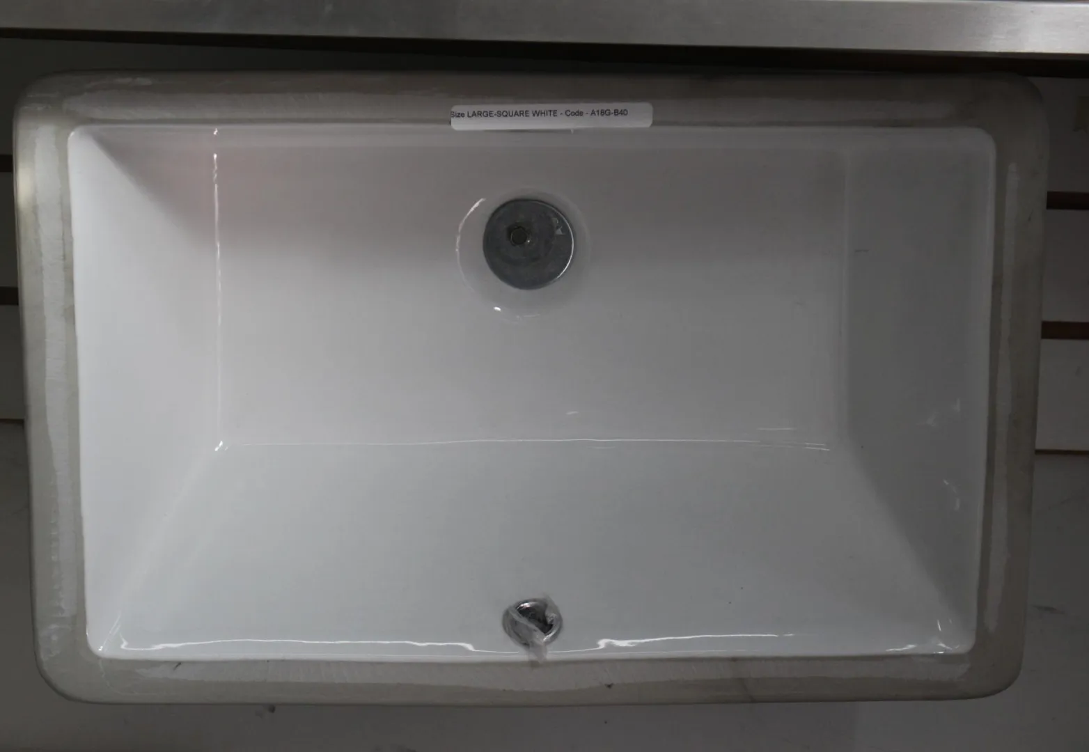 Sink Large Square Vanity Sink - White